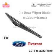 (Kuapo Quality) Ford Everest Rear Wiper Blade for 2016 to 2021 model EVERST SUV Car Back Window Wipers (Rubber+Frame) from Kuapo wifer