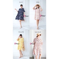 Premium WOMEN'S CLOTHES / NAYA FLORAL DRESS / COTTON BANGKOK CRINKEL MATERIAL TS0563
