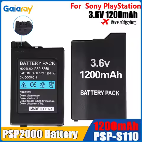 PSP 3001 3000 3004 Replacement Battery 1200mAh For Sony PSP-2001 Slim 2000 PSP-3000 PSP-3001 PSP-300