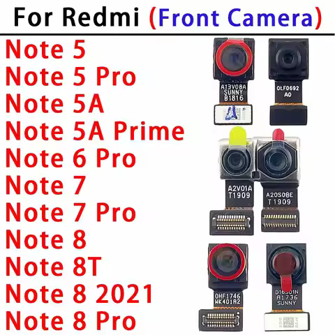 Front Camera For Xiaomi Redmi Note 5A Prime 5 6 7 8 8T Pro Note5 Note5A Note7 Note8 Selfie Facing Fr