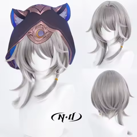 ND Cipher Cosplay Wigs Hairpiece Honkai Star Rail Cosplay Hair Wigs for Comic Con Coser Costume Them