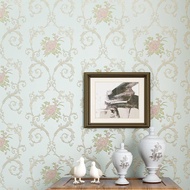 D0052-<Ready Stock> 3D Flower Embroidery Wallpaper