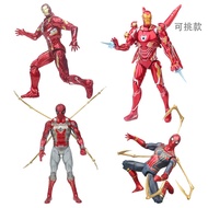 Iron Man Spiderman Model Hand-Made Joint Movable Cake Decoration Birthday Gift Lucky Bag Toy Doll 7I