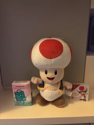 奇諾比奧公仔 toad公仔 mario公仔 瑪利歐公仔