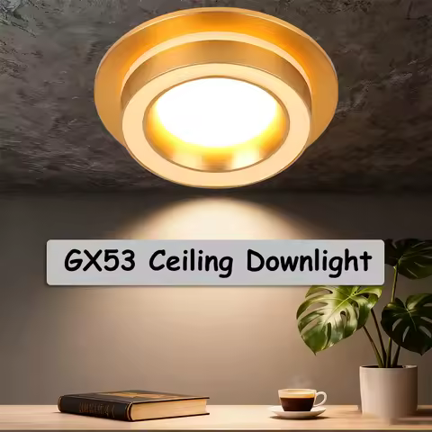 GX53 Led Downlight Led Panel Light 3 Color Change For Indoor LED Spot light Recessed Down Light AC85
