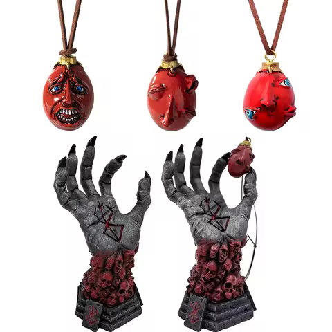 Devil's Right Hand Rampage Skull Rune Crazy God Death Resin Craft Statue Home Decoration Accessories