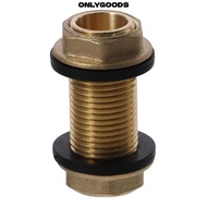 ONLYGOODS Tube Adaptor, Brass G1/2 G3/4 G1 Male Bulkhead Fitting, Water Tank Joint Hose Fitting Wate