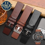 3NMU [Shipping from China] Suitable for Diesel/Diesel Genuine Leather Watch Strap DZ4323DZ1657DZ1405