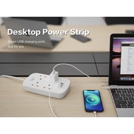 13A high power extension cord socket 3250W power socket with overload protection USB fast charging