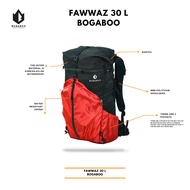 BOGABOO FAWWAZ BACKPACK ULTRALIGHT Frameless 30 L Waterproof - Tas Ultralight- Tas Ransel UL Anti A
