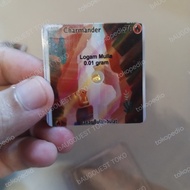 charmander emas 0,01 gram 99 karat pokemon