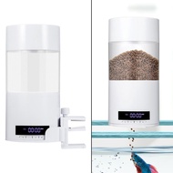 [mojotorw7] Intelligent Fish Feeders 4 Times LCD Rechargeable 5V Dispenser for Fish Tank & Aquarium 