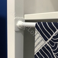 Telescopic Rod Sticker Shower Curtain Rod Holder Holder Sticky Hook Anti-falling Rod Rod Curtain