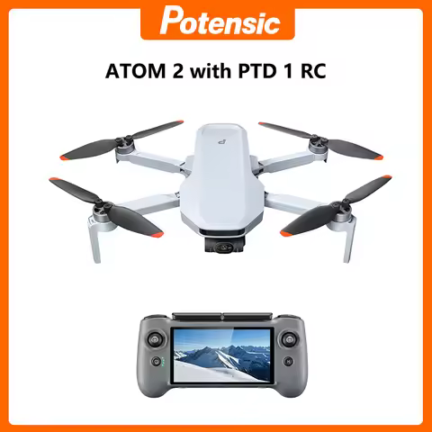 Potensic ATOM 2 Drone with PTD 1 Remote Control 4K Video, 8K Photo, 2.7K Vertical Shoot Camera Drone