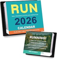 2025 Desk Calendar - Motivational Calendar, 5’’×6’’, Running Gear, Daily Calendar for Runners, Jan 2