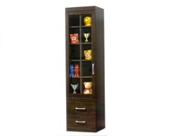 RUBBER WOOD VENEER BOOK CABINET