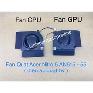 Acer Nitro 5 Cooler Fan AN515-55 AN515-56 AN515-57 AN515-45 AN517-52 (5V Fan Type) New Zin