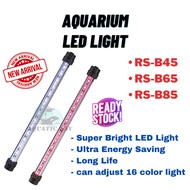 【NEW】Aquarium Submersible LED Light Waterproof 16 Color Mode Lampu Fish Tank 2ft 2.5ft 3ft 4ft(RS-B45/RS-B65/RS-B85)