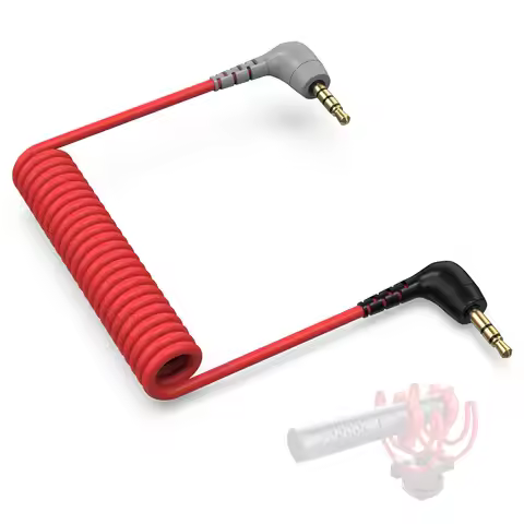 3.5mm TRS to TRRS Microphone Patch Cable Mic Cord for iPhone, Smartphone, Tablets for Rode SC7, Vide