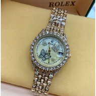 original Rolex date just Diamond stone quartz luxurious watches for women's jam tangan perempuan mer