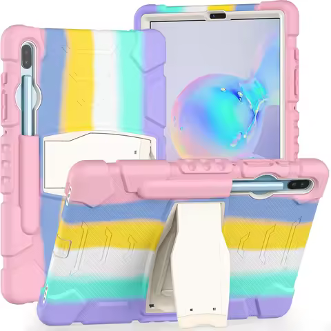 Case For Samsung Galaxy Tab S6 10.5 inch 2019 SM-T860 SM-T865 Kids Safe Armor Shockproof PC Silicon