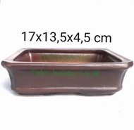 pot keramik bonsai mame model persegi
