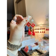 Red earrings CNY 2025
