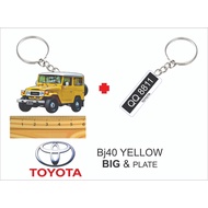 toyota bj40 BJ40 jeep  fj40 FJ40 keychain 2d