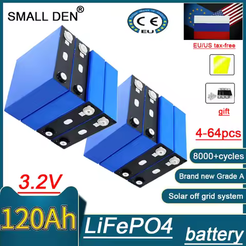 new 3.2V 120Ah LiFePO4 Battery 3.2V Lithium Iron Phosphate 3C Battery DIY 12V 24V 48V Golf Cart Yach