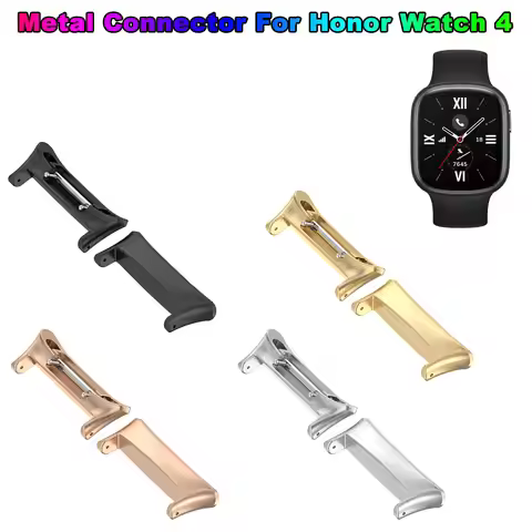 20mm Strap Metal Connector For Honor Watch 4 Stainless Steel Connector Smartwatch Accessories Adapte