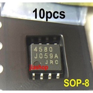 10PCS NJM4580M 4580 SOP8 NJM4580D JRC4580 new and original IC