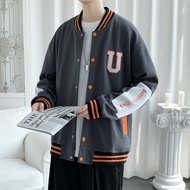 Youth Stand Collar Embroidered Jacket - Perfect for Autumn & Spring Wear