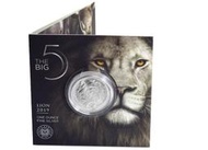 [白銀之手]&lt;現貨&gt;2019南非大五系列2-獅子普鑄幣5400
