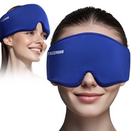 Cooling Gel Eye Mask Sleep - Puffy EyesDark CirclesMigraine Relief FSA HSA Eligible FACEMOON Reusabl