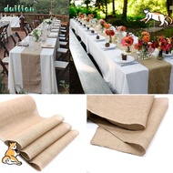 DUILIAN Table Runner Wedding Burlap Hessian Natural Jute Burlap Chair Sashes