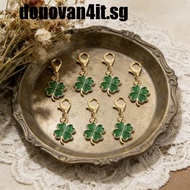 DONOVAN4IT Lucky Clover Keychain, Good Luck Friendship Bag Hanging, Creative Cute Ornaments Four Lea