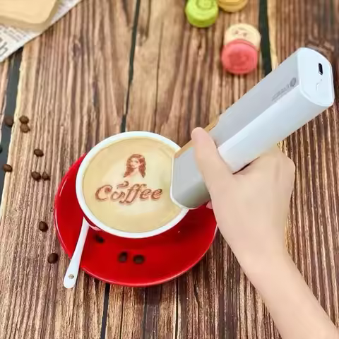 Handheld Diy Edible Ink Food Printer 3D Food Printer Pen Coffee Latte Art Chocolate Bread Cake Macar