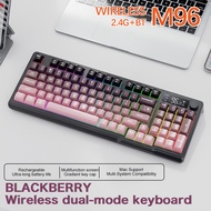 FREE WOLF M96 Wireless Mechanical Keyboard – Bluetooth/2.4G Dual Mode Gradient Keycaps OLED Screen L