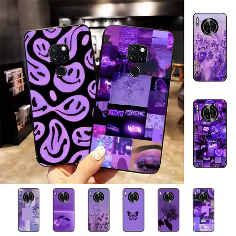 Purple aesthetic For Huawei Mate 10 20 30 40 50 lite pro Nova 3 3i 5 6 SE 7 pro 7SE