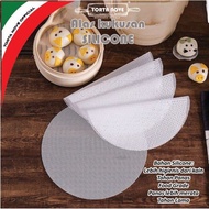 Alas kukusan dimsum Bakpao SILIKON Tatakan kukus Siomay ANTI LENGKET 40CM 24 CM tahan panas