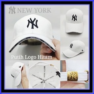 PUTIH Champion Cap 100% Original (Men's Hat Women's Hat) - White WD925 Ny Baseball Hat Men's Hat W H