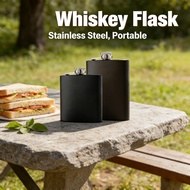 Hip Flask Wine Bottle Whiskey Pocket Drinking Portable Stainless Steel Flask