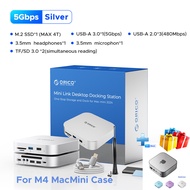 ORICO One-Stop M4มินิขยาย USB ฮับหลายตัวแปลงอินเทอร์เฟซ SD/TF4.0ถ่ายโอน USB4ออกแบบมาสำหรับแท่นวางขนา