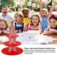 Cardboard Cupcake Stand Tiered Cake Stand Multipurpose Cardboard Cake Stand Practical Cake Tier Stan