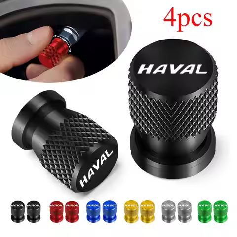 Car Wheel Tire Valve Caps Tyre Stem Covers Airdust Waterproof 4PCS For HAVAL H2 H6 H7 H8 H9 H2S M6 C