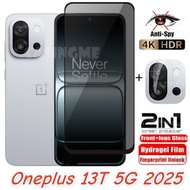 For Oneplus 13T 5G Private Tempered Glass Anti-Spy Full Cover Screen Protector Anti Peek Privacy Fil