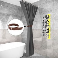 Xinxuan Bathroom curtain waterproof cloth bathroom partition curtain shower hanging curtain bathroom door curtain non perforated curtain