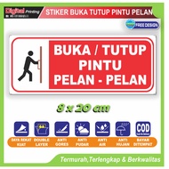 Slow door open and close writing stickers, anti-damage door security stickers, noisy
