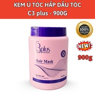 C3 Plus hair oil steaming cream 900g, Makes hair smooth and shiny, genuine.