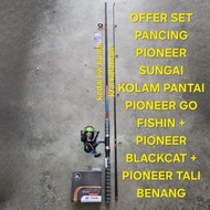 SET PIONEER JORAN PIONEER GO FISHIN + MESIN PIONEER BLACKCAT + TALI BENANG PIONEER